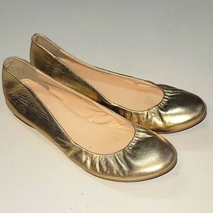 J CREW RUCHED Flats Size 8.5